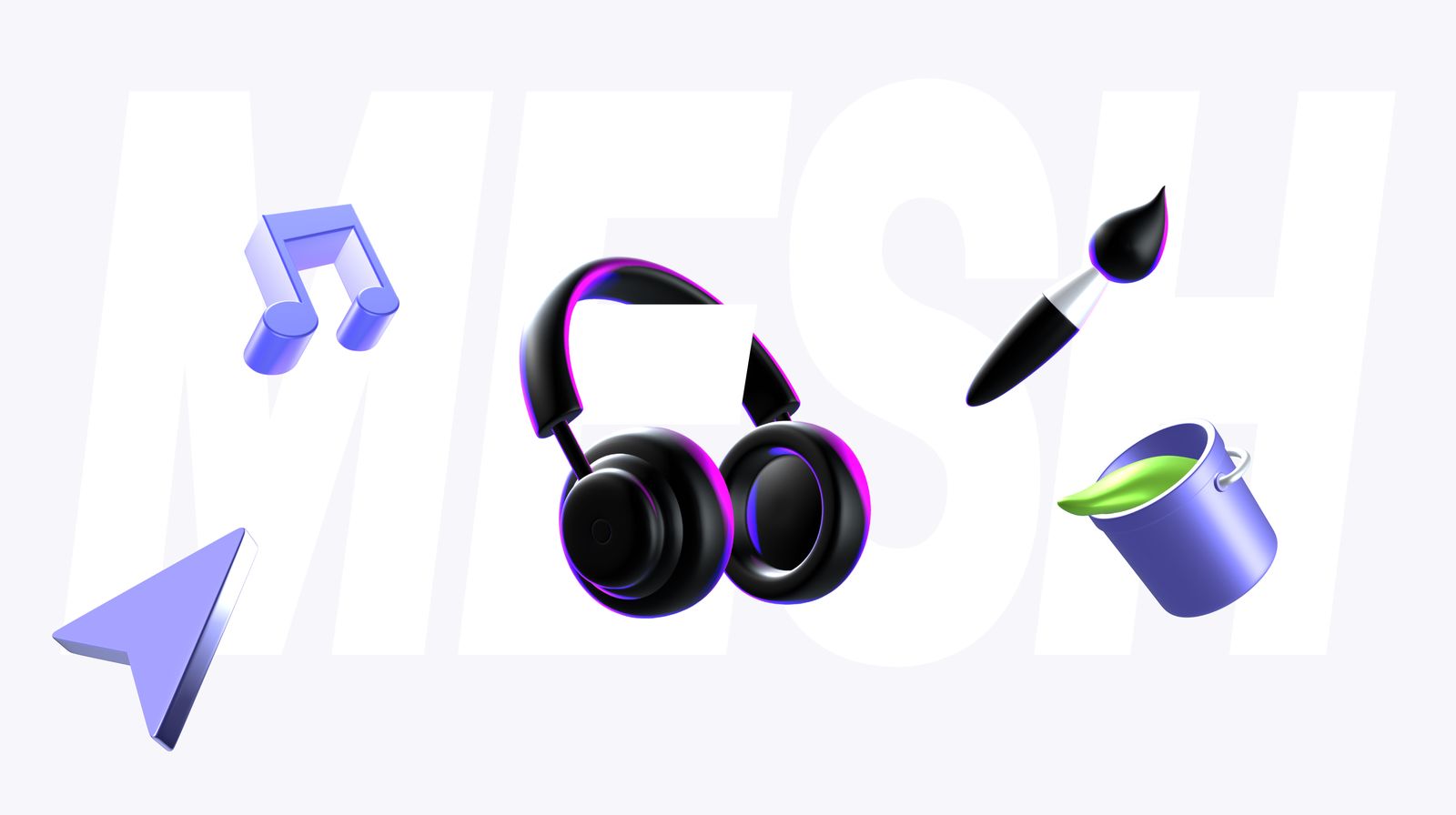 Design free beautiful 3D illustrations and icons online