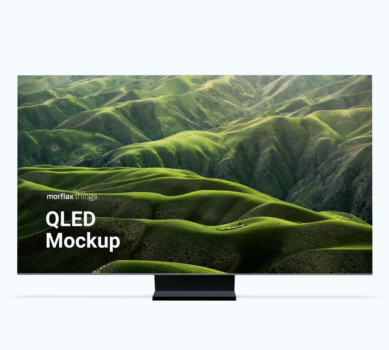 Samsung QLED TV mockup